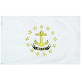3x5 ft. Rhode Island State Flag for Outdoor Use