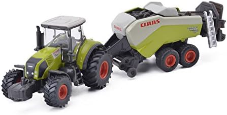 VISTON 1:87 Alloy Metal Model Claas Axion mit GroBpackenpresse with laege square baler avec press a ballots