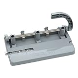 Adjustable Heavy-Duty Three-Hole Punch, 13/32 Diameter Hole, Gray, GSA 7520002633425 Adjustable Heavy-Duty Three-Hole Punch, 13/32 Diameter Hole, Gray, GSA 7520002633425