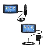 Essential Kit for the Magellan Maestro 4050 - includes Car and Wall Charger with Rapid Charge Technology - Gomadic Brand w/ TipExchange Technology
