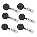 Bokit New Retractable Reel ID Badge Key Card Name Tag Holders with Belt Clip for Keys-ids-Badges Black 10Pcs