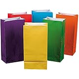 Bright Color Paper Bags (1 dozen) - Bulk [Toy]