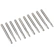 10 HSS Double Cut Cone Burs Jewelers Rotary Tool 1/16"