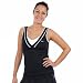 NIKE Damen Tank Top Smash, black/white/white, M, 425935