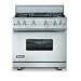 Viking VGCC5364QSS - Stainless Steel 36Custom Sealed Burner Range - VGCC (36wide, four burners 12wide char-grill)