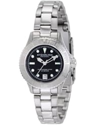Stuhrling Original Womens 1162.12111 Nautical Regatta Sailor Swiss Made Quartz Divers Date Stainless Steel Watch