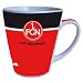 * 1 FC N�rnberg Porzellantasse im Geschenkkarton
* Farbe: Rot / Wei� / Schwarz
* Motiv: Logo
* 
Fassungsverm�gen: ca. 400 ml
* Material: Porzellan
* Sp�lmaschinenfest / Mikrowellengeeignet / 
Hitzebest�ndig
* Neu und Original Verpackt
* 100% Original Lizenzware ein Qualit�tsprodukt
* Ein 
Muss f�r jeden Fu�ball Fan