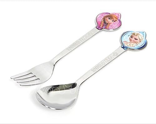 Disney Frozen Kid Character Spoon Fork Set 043230 by skgood
