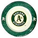 Oakland Athletics 4 Piece Dinner Plate Set