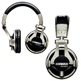 Shure Professional DJ Headphones Adjustable collapsible headband 90-degree swivel ear cups
