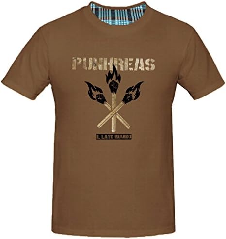 Sayings Men's Il Lato Ruvido Punkreas Shirts (S Chocolate)