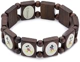 Escapulario Goes Disney Damen Holzarmband Retro Fb. Cognac Medium D1-Rm-Mc-P010-C