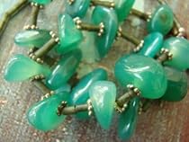 Maddys Kette wilder Absinth Jade Aventurin Granat Silber