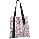 VANS WORD CHEX TOTE Tragetasche, wei&szlig;/schwarz/pink (485)