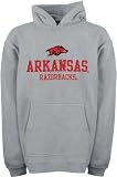 Arkansas Razorbacks Youth Grey Tackle Twill Hooded Sweatshirt