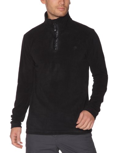 Protest Perfect 12 1/4 Zip Top Polaire homme True Black FR : L (Taille Fabricant : L)