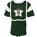 Michigan State Spartans Green Infant Bib & Creeper Set