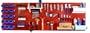 Wall Control 30-WRK-800RW Master Workbench Metal Pegboard Tool Organizer