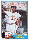1981 Topps Eddie Murray Baseball Card #490 - Shipped In Protective Display Case!