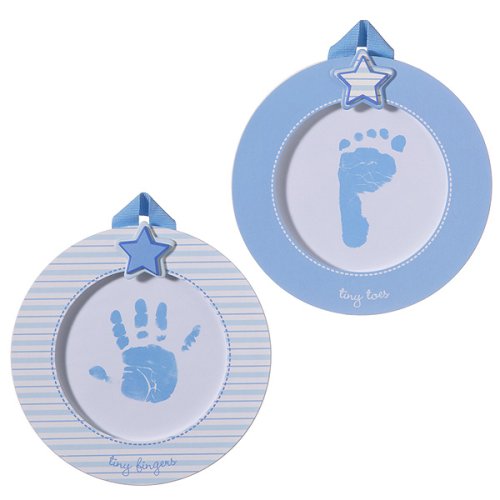 Cover image : Just One Year Baby Boy Handprint and Footprint Kit - Blue