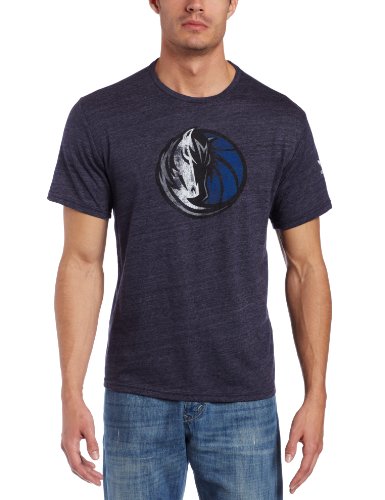NBA Dallas Mavericks Better Logo Tri Blend Tee (Navy, X-Large)
