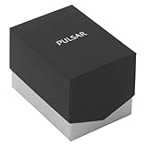 Pulsar Men's PXDA80 Gold-Tone Stainless Steel Black Leather Strap Watch