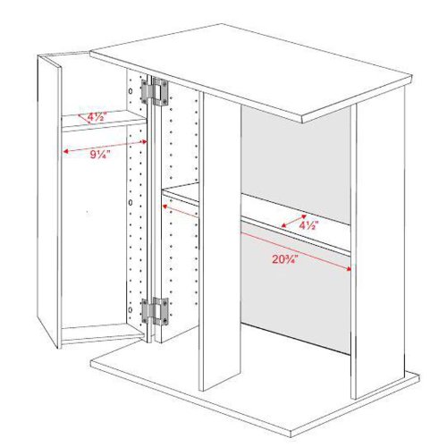 Prepac Oak Small Locking Media (DVDCDGames) Storage