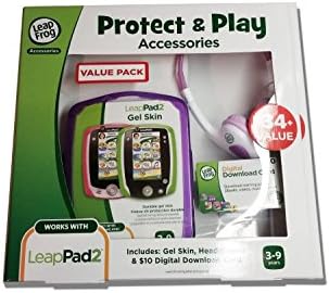 Leap Frog LeapPad2 Protect & Play Accessories Value Pack: LeapPad2 Purple Gel Skin, Headphones, $10 Digital Download Card