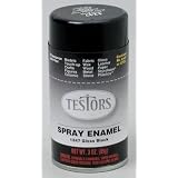Black Spray Testors Enamel Plastic Model Paint