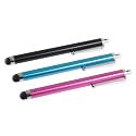 3 pack of Black Blue Pink Stylus Universal Touch Screen Pen for Kindle Touch 3g Fire Keyboard DX + Bluecell Cable Tie