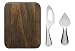 Sagaform Walnut Cheeseboard with Two Stainless Steel Cheese Knives