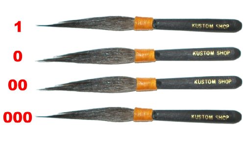 KustomShop SWORD PINSTRIPE 4 BRUSH KIT Pinstriping