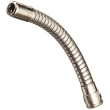 Justrite 08587 6'' Stainless Steel Flexible Extension Faucet