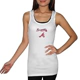 Womens MLB Atlanta Braves Soft & Comfortable Camisole / Summer Tank Top - White (Size: L)