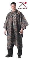 Woodland Digital Camo Rip-Stop Poncho