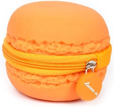 Orange, Orange-scented Macaron (Macaroon) Cookie Coin Purse