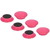 E-Value カラーマグネット 中 直径30mm 6個入レッド EMT-06RE