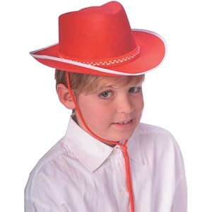 Kids Basic Red Cowboy Hat