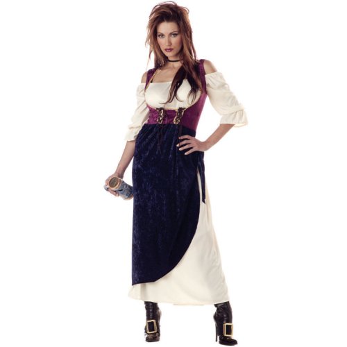 Cover image : 酒場の娘 大人用ハロウィンコスプレ衣装 Mサイズ Tavern Wench Navy