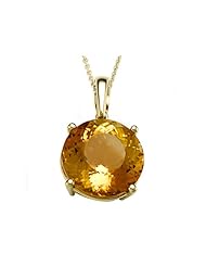 Genuine Citrine Necklace by Effy Collection® in 14 kt Yellow Gold