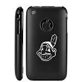 Apple iPhone 3G 3GS Black Aluminum Metal Case Cleveland Indians