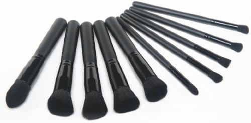 MeGoodo Professional Makeup Set Pro Kits Brushes Kabuki Makeup Cosmetics Brush Tool (Black_black)