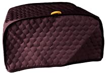 Quilted Burgundy Toaster Oven Appliance Cover