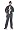 Gangster Pinstripe Zoot Suit Costume One Size Fits Most