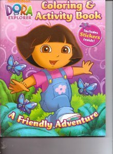 Amazon.com: Dora the Explorer Coloring & Activity Book (Includes ...