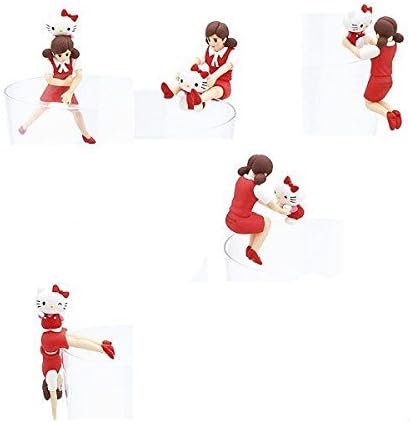 Cup of Fuchi-ko and HELLO KITTY (Hello Kitty) figure mascot five Assorted