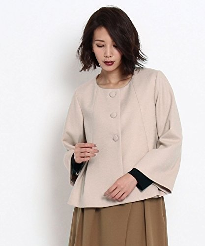 (クチュールブローチ) Couture Brooch ウール混ノーカラージャケット 50849301