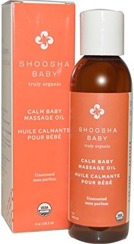 Shoosha, Organic, Calm Baby Massage Oil, Unscented, 4 oz (118.3 ml)