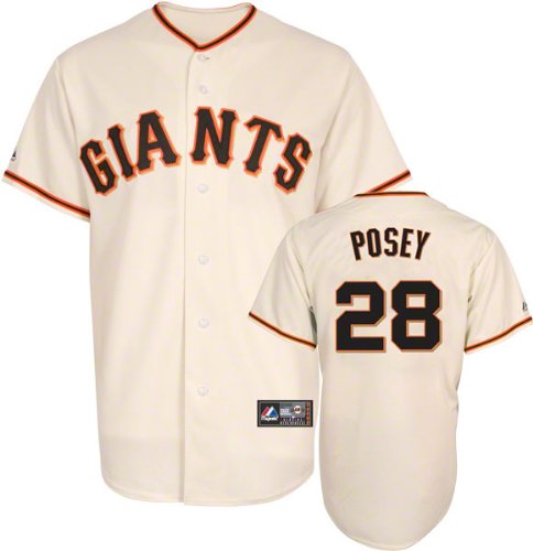 Buster Posey Youth San Francisco Giants Home Ivory Replica Jersey
