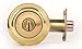 Lion Locks LICO0705 Tulip Entry Door Knob and Keyed Alike Single Cylinder Deadbolt, Polish Brass